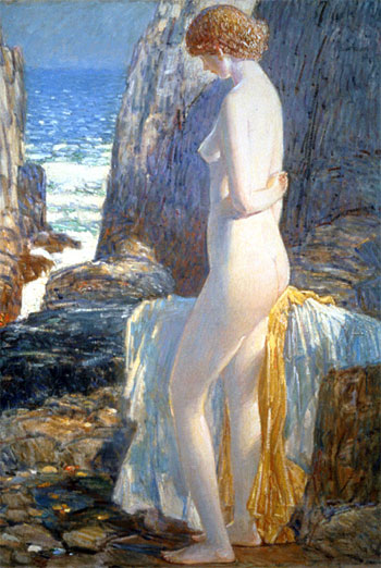 Akt, Appledore, Isle of Shoals | Hassam | Gemälde Reproduktion