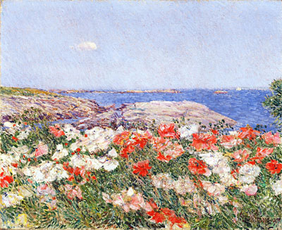 Mohnblumen auf den Isles of Shoals, 1890 | Hassam