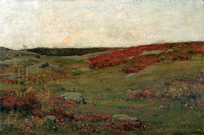 Sunrise, Autumn, c.1885 | Hassam | Painting Reproduction