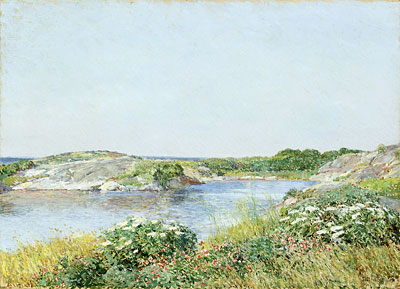 The Little Pond, Appledore | Hassam | Painting Reproduction
