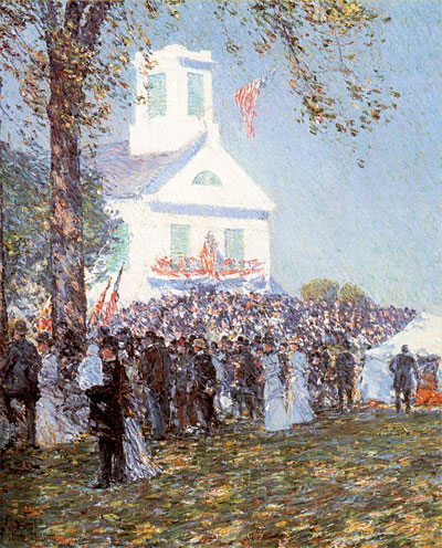 County Fair, New England, 1890 | Hassam | Painting Reproduction