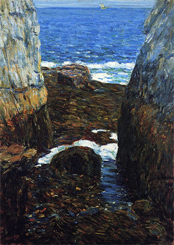 The North Gorge, Appledore, Isles of Shoals | Hassam | Painting Reproduction