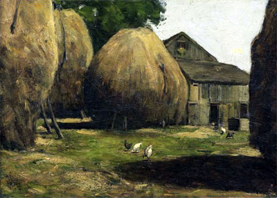 Haystacks | Hassam | Painting Reproduction