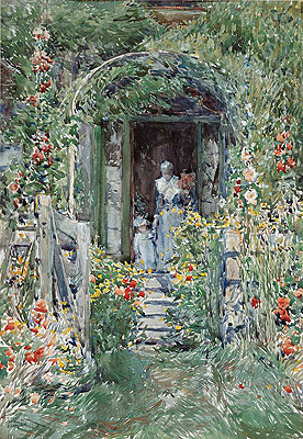 The Garden in Its Glory, 1892 | Hassam | Gemälde Reproduktion