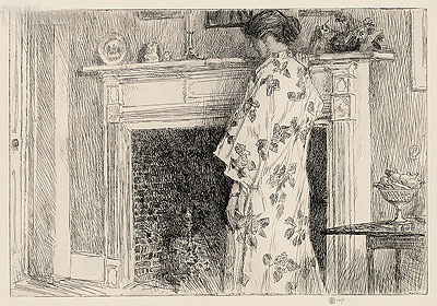 The White Kimono, 1915 | Hassam | Painting Reproduction