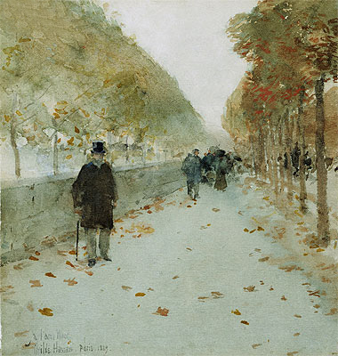 Quai du Louvre, 1889 | Hassam