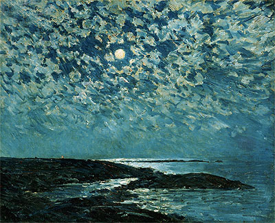 Moonlight, Isle of Shoals, 1892 | Hassam | Gemälde Reproduktion