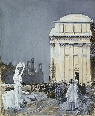 Scene at the World's Columbian Exposition, Chicago, 1892 | Hassam