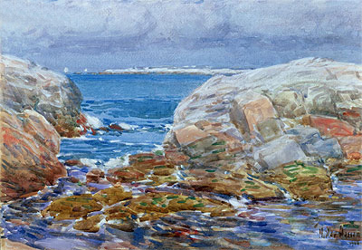 Duck Island, Isles of Shoals, 1906 | Hassam | Gemälde Reproduktion