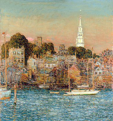 October Sundown, Newport, 1901 | Hassam