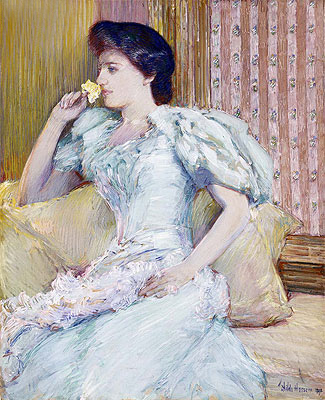 Lillie (Lillie Langtry), c.1898 | Hassam | Gemälde Reproduktion