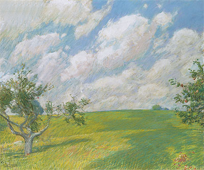 September Clouds, 1891 | Hassam | Gemälde Reproduktion