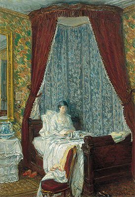 The French Breakfast, 1910 | Hassam | Gemälde Reproduktion