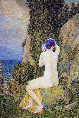 Aphrodite, Appledore, 1908 | Hassam | Gemälde Reproduktion