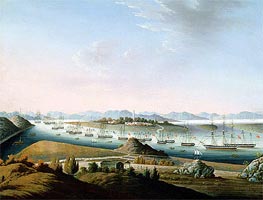 View of Whampoa, c.1840 by Chinese School | Painting Reproduction