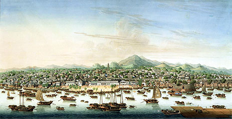 View of Canton, c.1800 | Chinese School | Painting Reproduction