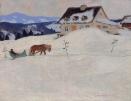 A Laurentian Homestead | Clarence Gagnon | Painting Reproduction