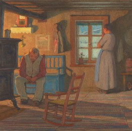 Ein einsames Haus | Clarence Gagnon | Gemälde Reproduktion