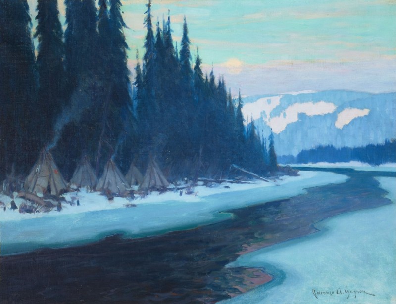 Winter Camp Along a River, Quebec, n.d. | Clarence Gagnon