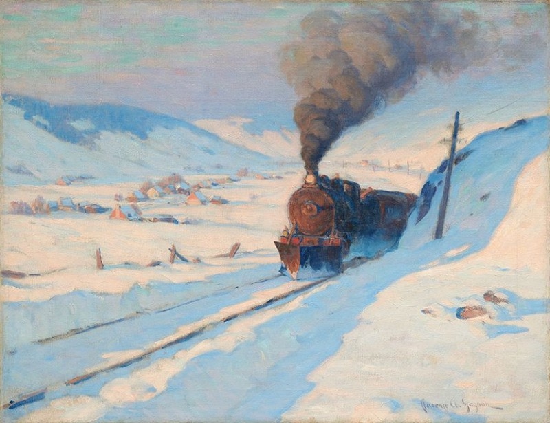 Clarence Gagnon | The Train in the Winter, 1913 The Train in the Winter, 1913 | Clarence Gagnon