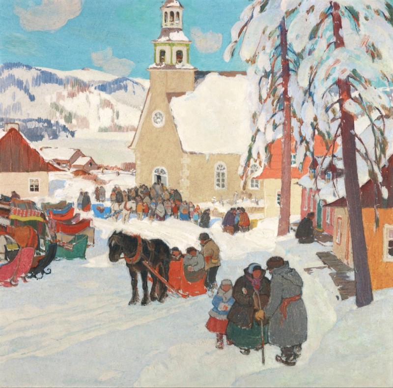 Verlassen der Kirche, c.1928/33 | Clarence Gagnon