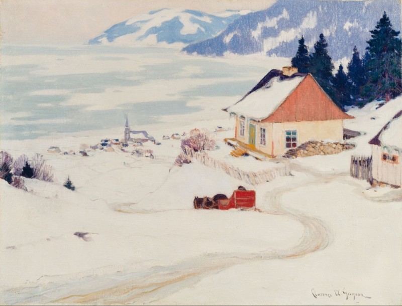 Clarence Gagnon | The Red Carriage, c.1924/25 The Red Carriage, c.1924/25 | Clarence Gagnon