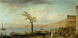 View of the Gulf of Naples, 1748 by Claude-Joseph Vernet | Painting Reproduction
