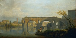 The Ponte Rotto in Rome, n.d. by Claude-Joseph Vernet | Painting Reproduction