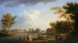 View of Nogent-sur-Seine, 1764 by Claude-Joseph Vernet | Painting Reproduction