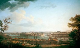 View of the Harbour and the City of Bayonne, c.1759/61 by Claude-Joseph Vernet | Painting Reproduction