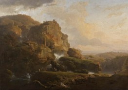 Italian Landscape, 1738 by Claude-Joseph Vernet | Painting Reproduction