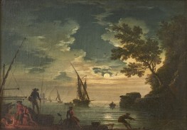 Marine, Moonlight, 1772 by Claude-Joseph Vernet | Painting Reproduction