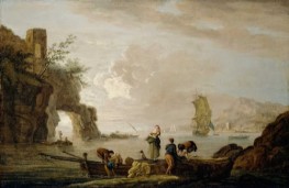 Küstenansicht, a.1759 von Claude-Joseph Vernet | Gemälde-Reproduktion