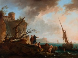 Marina di Anzio, 1743 by Claude-Joseph Vernet | Painting Reproduction