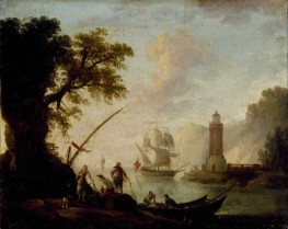 A Mediterranean Coastal View | Claude-Joseph Vernet | Painting Reproduction