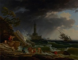 A Storm on a Mediterranean Coast | Claude-Joseph Vernet | Painting Reproduction