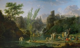 Morning, Bathers | Claude-Joseph Vernet | Painting Reproduction