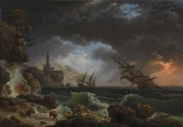 A Shipwreck in Stormy Seas | Claude-Joseph Vernet | Painting Reproduction