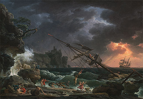 The Shipwreck, 1772 by Claude-Joseph Vernet | Painting Reproduction