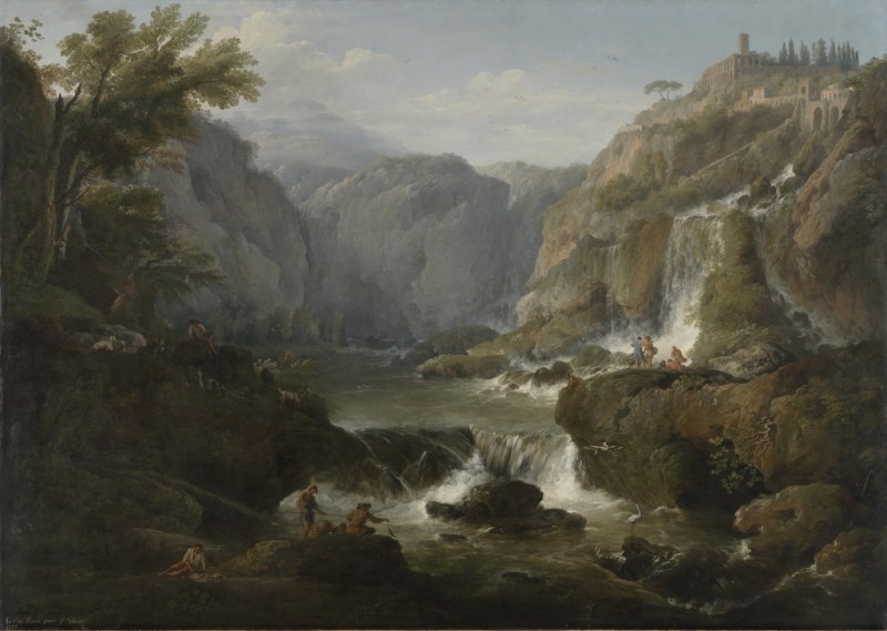 Die Wasserfälle von Tivoli, 1737 | Claude-Joseph Vernet
