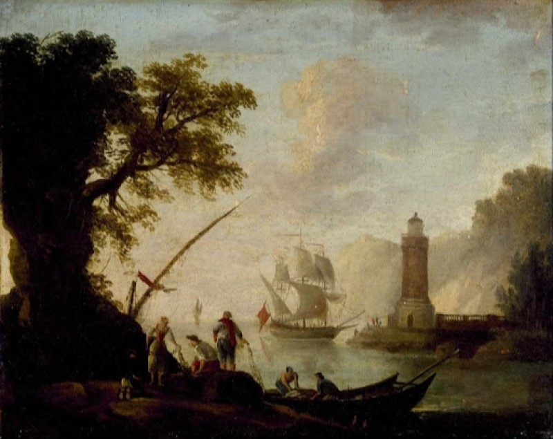 A Mediterranean Coastal View, c.1734/89 | Claude-Joseph Vernet