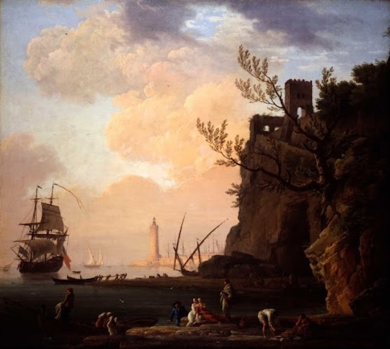 An Italianate Harbour Scene, 1749 | Claude-Joseph Vernet