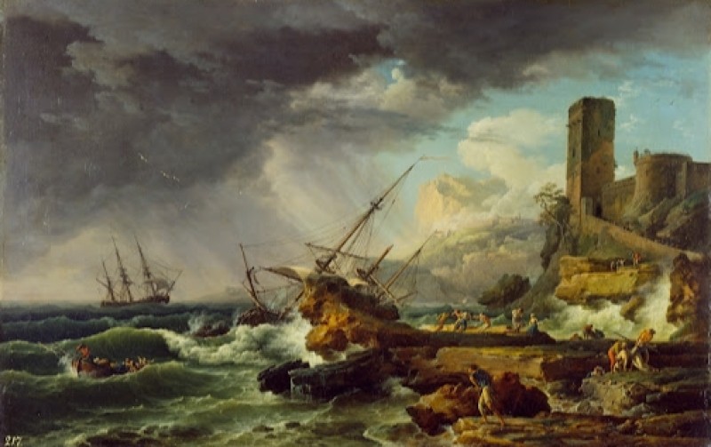 A Storm with a Shipwreck, c.1753/54 | Claude-Joseph Vernet