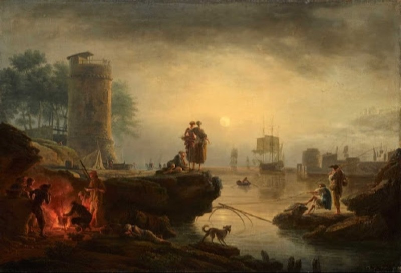 Seaport, Sunset, 1767 | Claude-Joseph Vernet