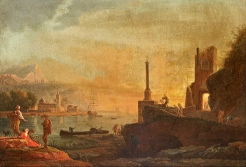 Seaport at Sunrise, 1767 | Claude-Joseph Vernet