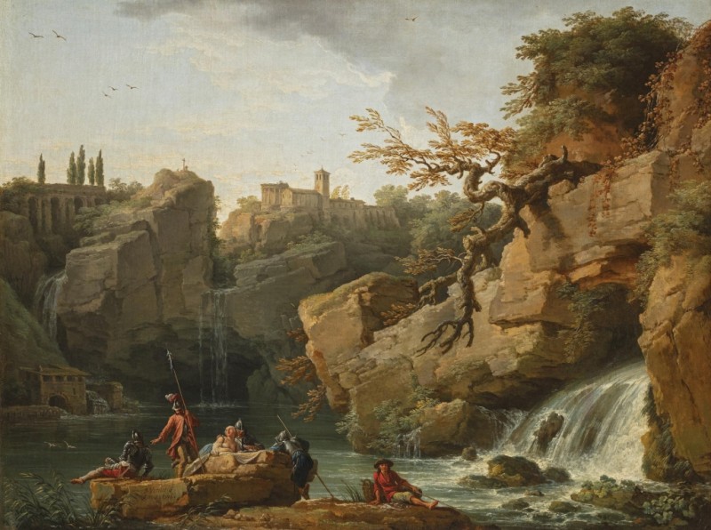 Landscape in the Taste of Salvator Rosa (Romantic Landscape), 1746 | Claude-Joseph Vernet