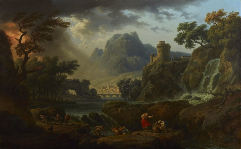A Mountain Landscape with an Approaching Storm, 1775 | Claude-Joseph Vernet