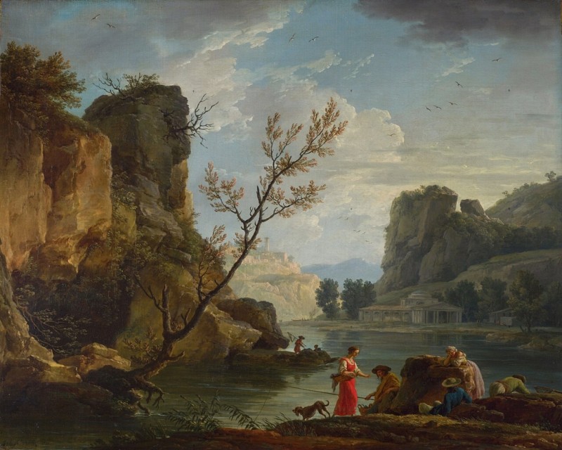 A River with Fishermen, 1751 | Claude-Joseph Vernet
