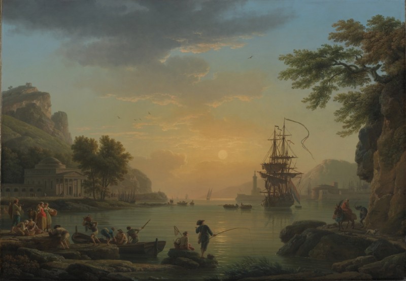 A Landscape at Sunset, 1773 | Claude-Joseph Vernet