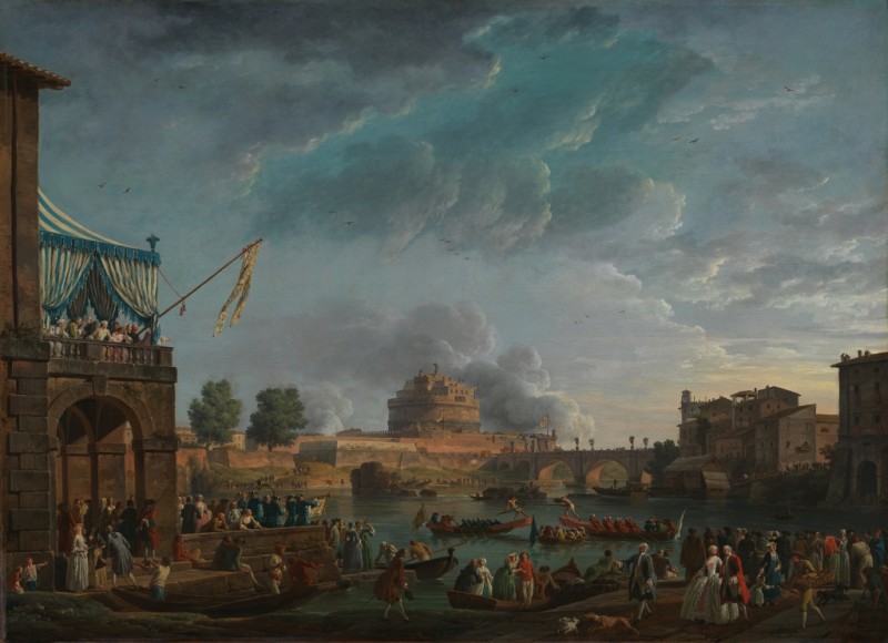 A Sporting Contest on the Tiber, 1750 | Claude-Joseph Vernet